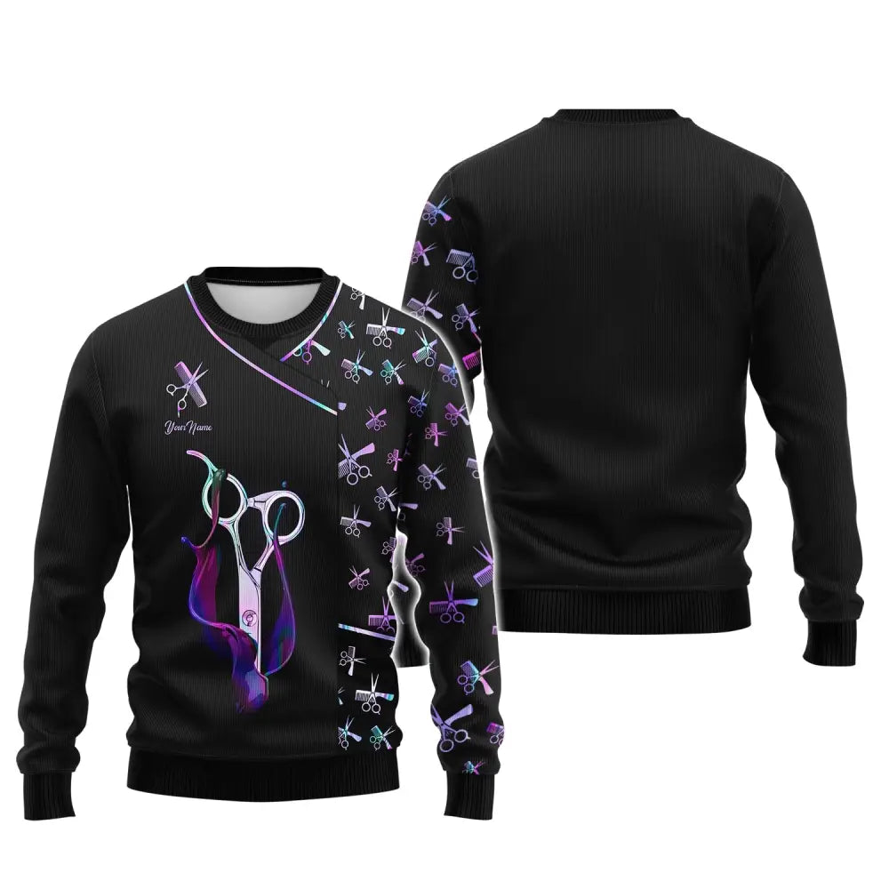 Women Shirt Hair Stylist Hairdresser Hoodie Sportwear T-Shirt