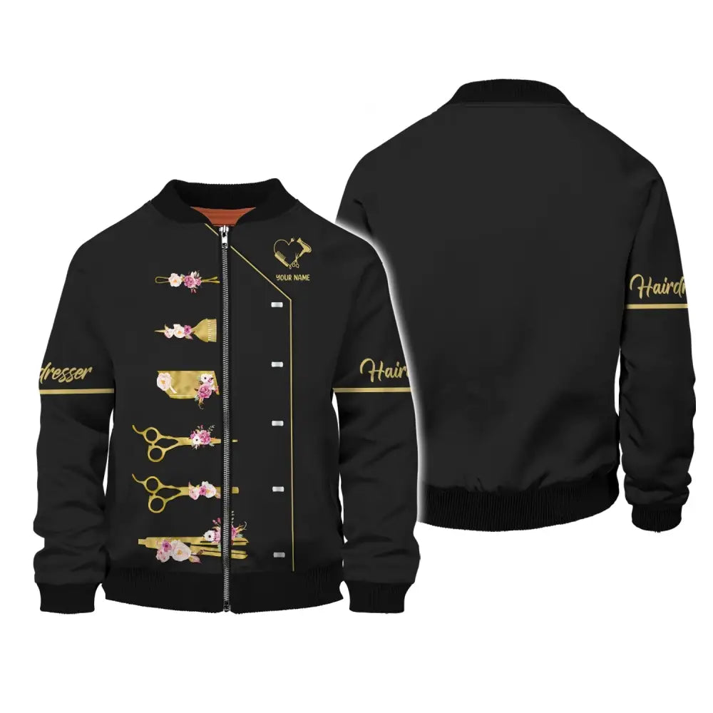 Women Shirt Hair Stylist Hairdresser Hoodie Sportwear T-Shirt