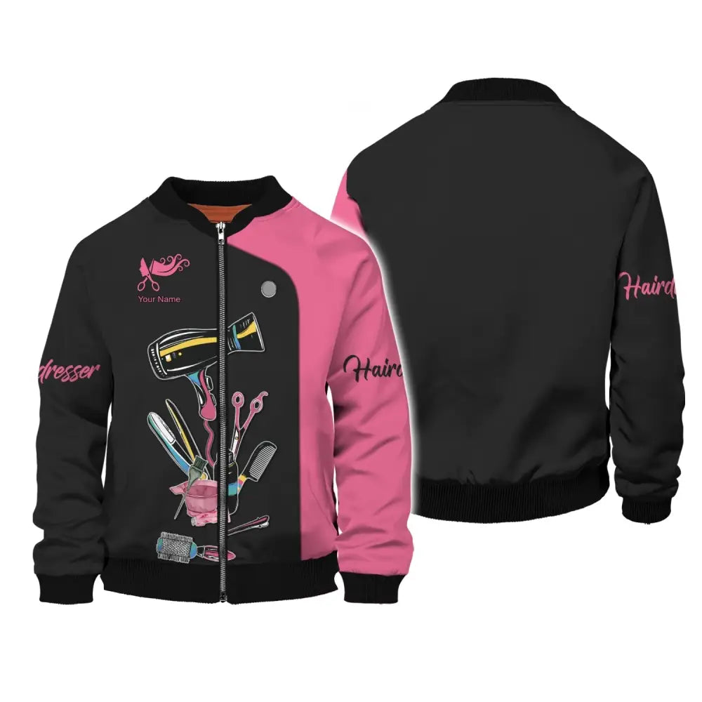 Women Shirt Hair Stylist Hairdresser Hoodie Sportwear T-Shirt