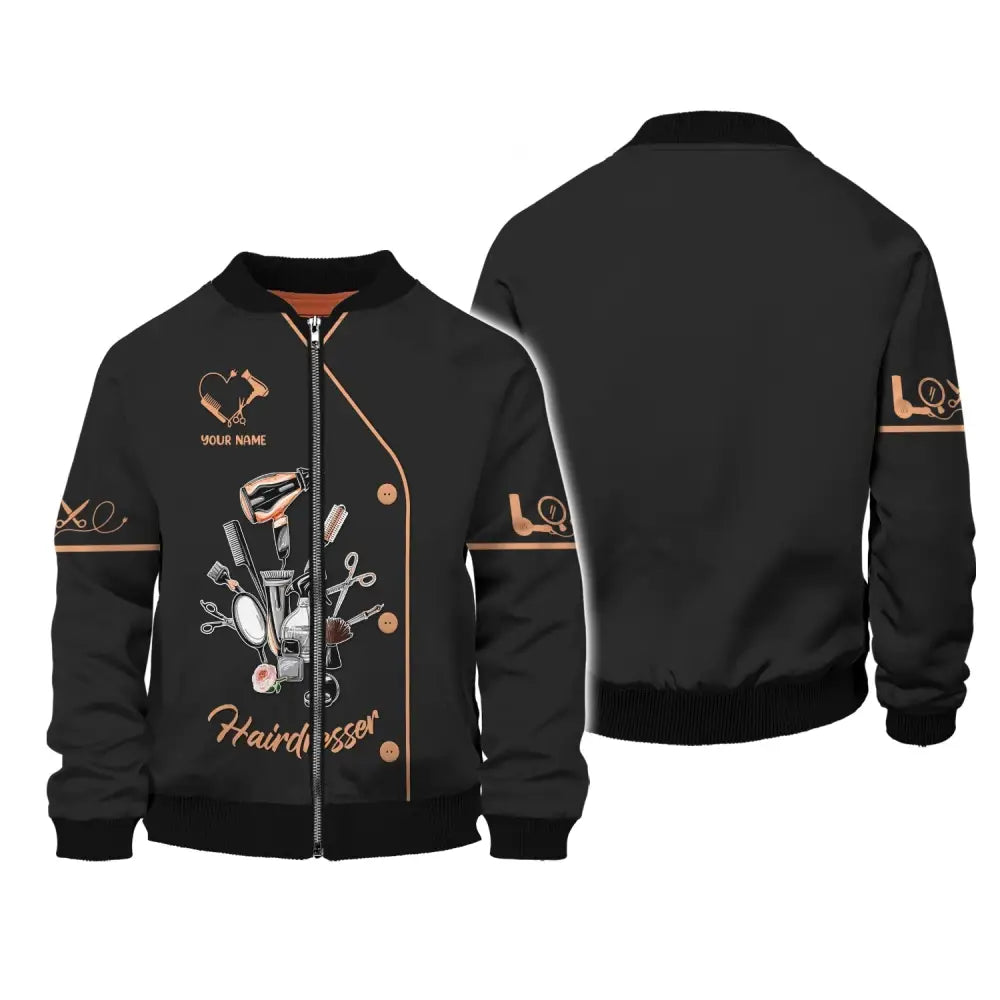Women Shirt Hair Stylist Hairdresser Hoodie Sportwear T-Shirt