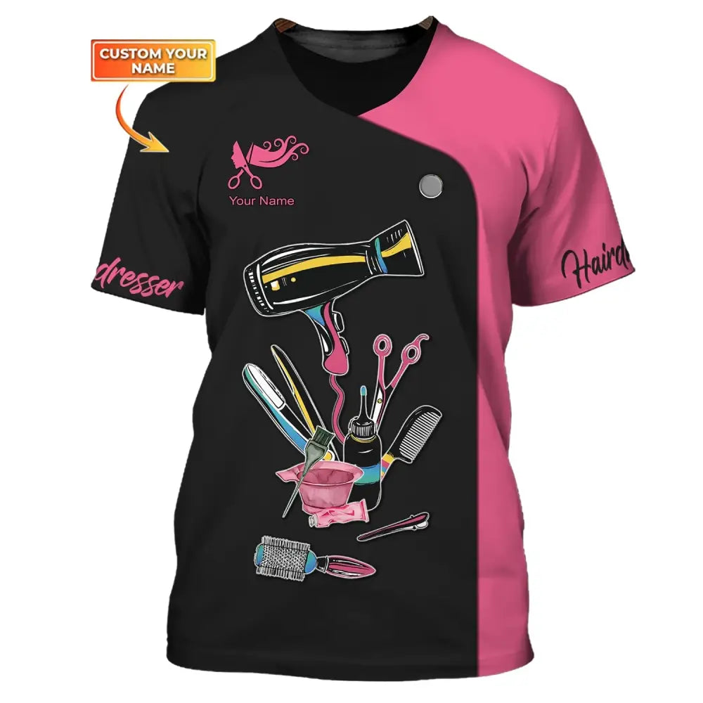 Women Shirt Hair Stylist Hairdresser Hoodie Sportwear T-Shirt / S