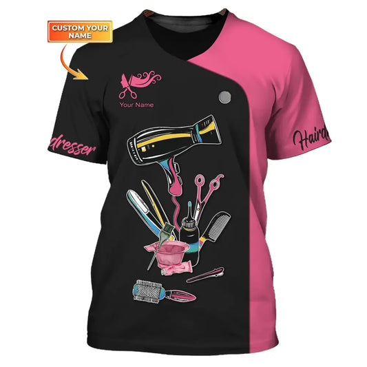Women Shirt Hair Stylist Hairdresser Hoodie Sportwear T-Shirt / S
