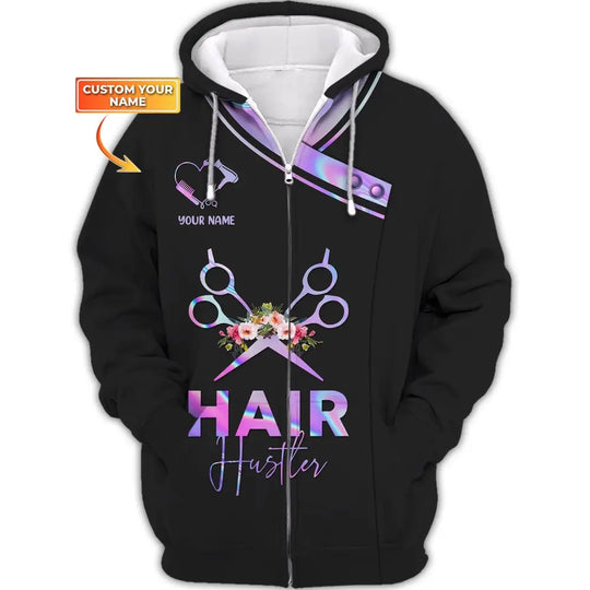 Women Shirt, Hair Stylist Shirt, Hairdresser Hoodie, Hairdresser Sportwear style option 2