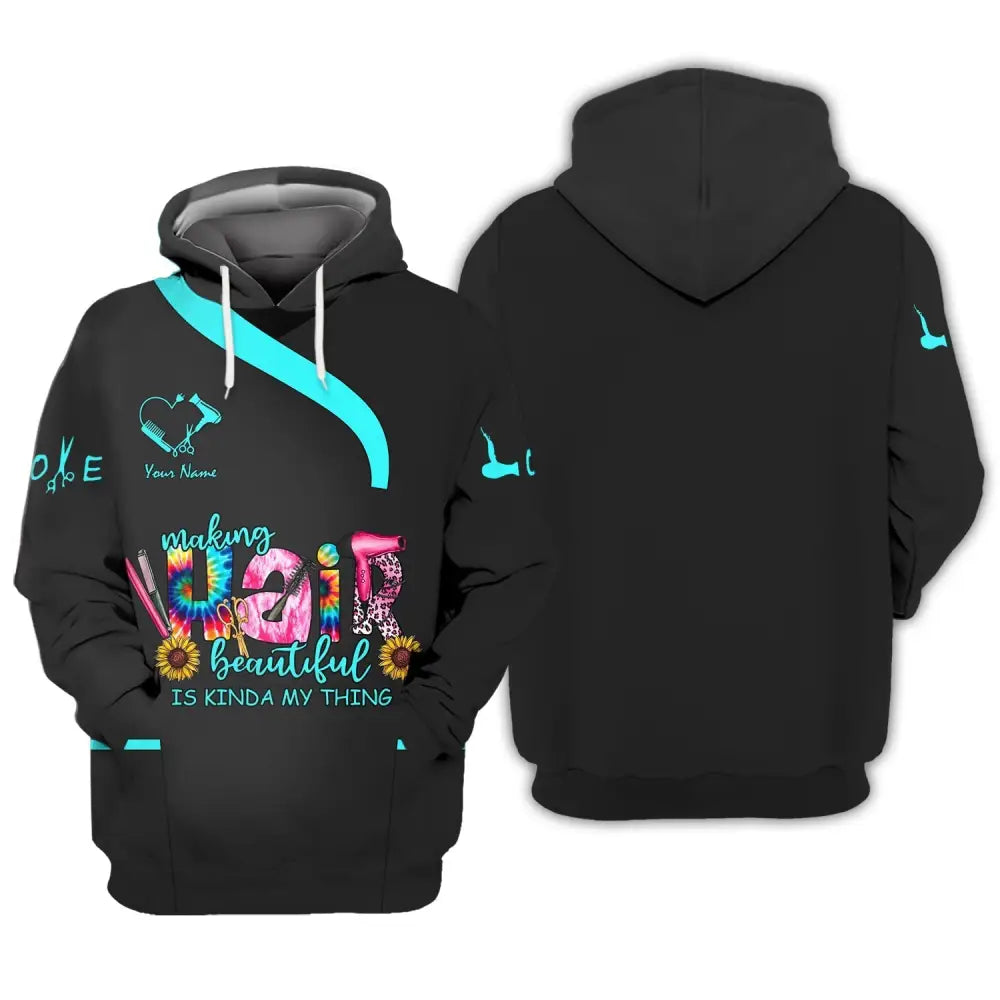 Women Shirt Hair Stylist Hairdresser Sportwear Hoodie / S T-Shirt