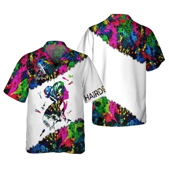Women Shirt, Hair Stylist Shirt, Hairdresser Sportwear style option 3