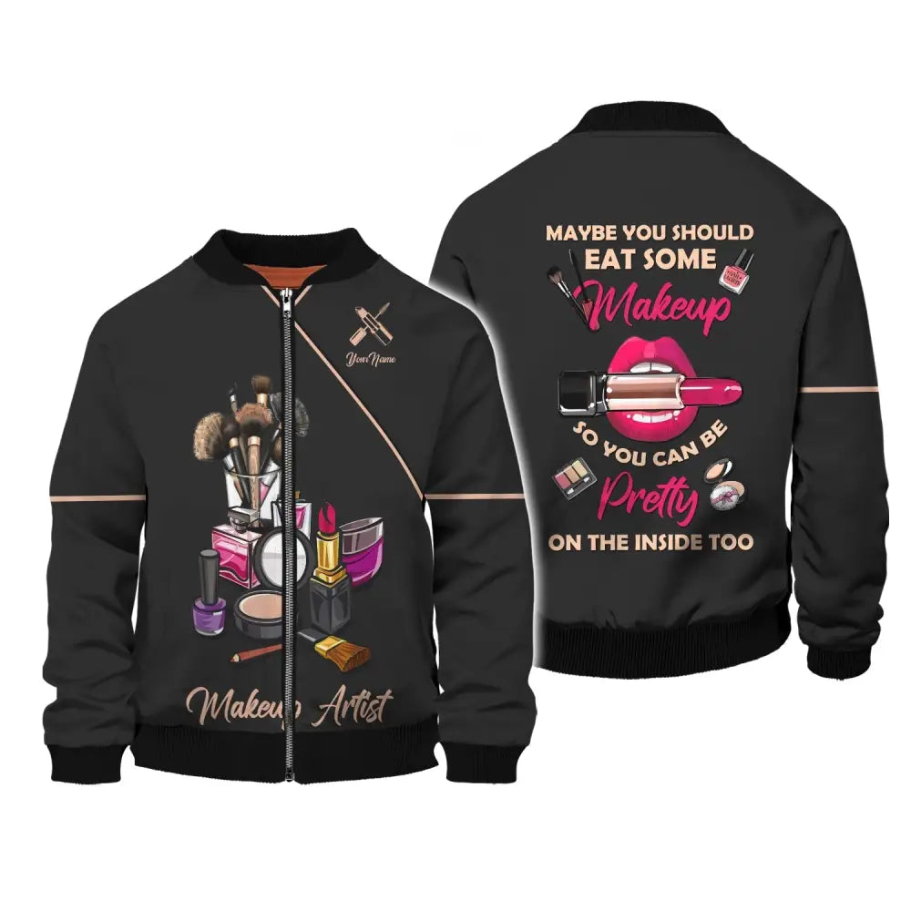 Women Shirt Makeup Artist Hoodie Sportwear T-Shirt