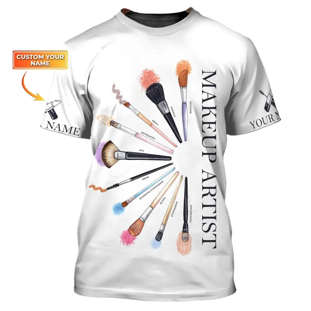 Women Shirt Makeup Artist Hoodie Sportwear T-Shirt / S