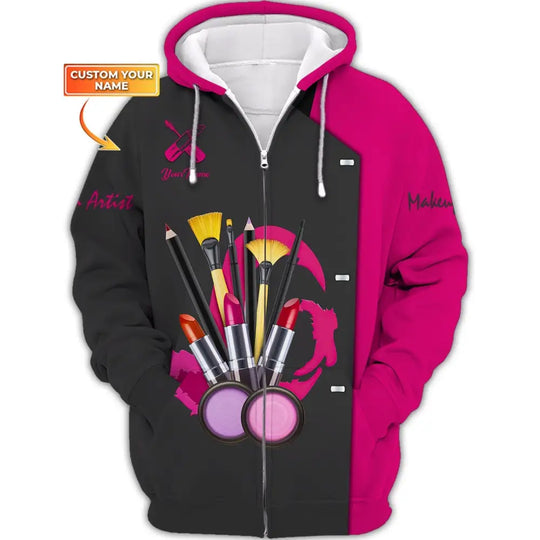 Women Shirt, Makeup Artist Shirt, Makeup Artist Hoodie, Makeup Artist Sportwear style option 2