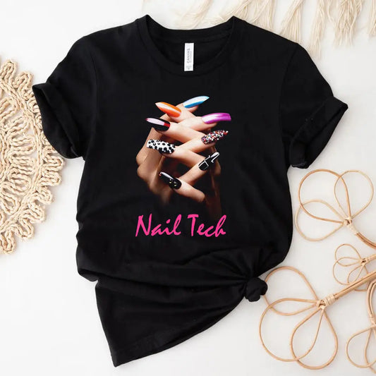 Women Shirt Nail Artist Tech T-Shirt T-Shirt