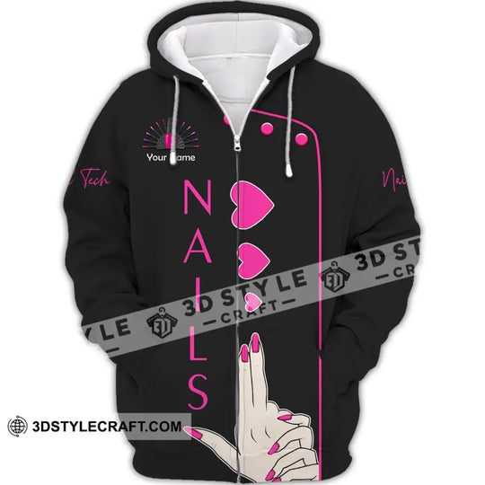 Women Shirt, Nail Technician Shirt, Nail Technician Hoodie, Nail Tech Sweater style option 2