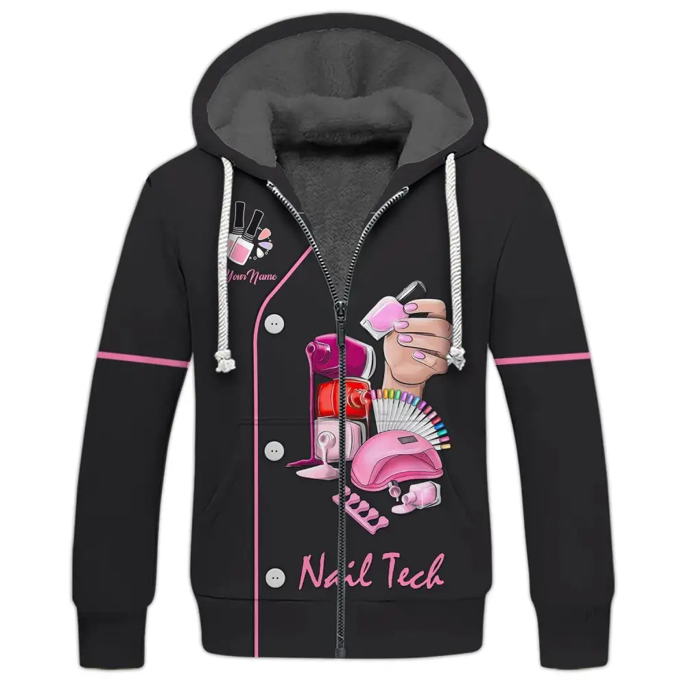 Women Shirt Nail Technician Tech Hoodie Sportwear T-Shirt