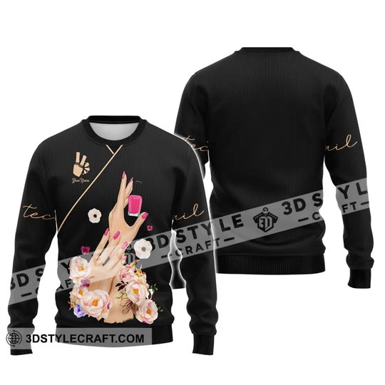 Women Shirt, Nail Technician Shirt, Nail Tech Hoodie, Nail Tech Sportwear style option 3