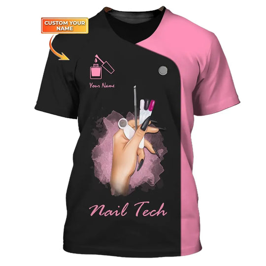 Women Shirt, Nail Technician Shirt, Nail Tech Sportwear style option 1