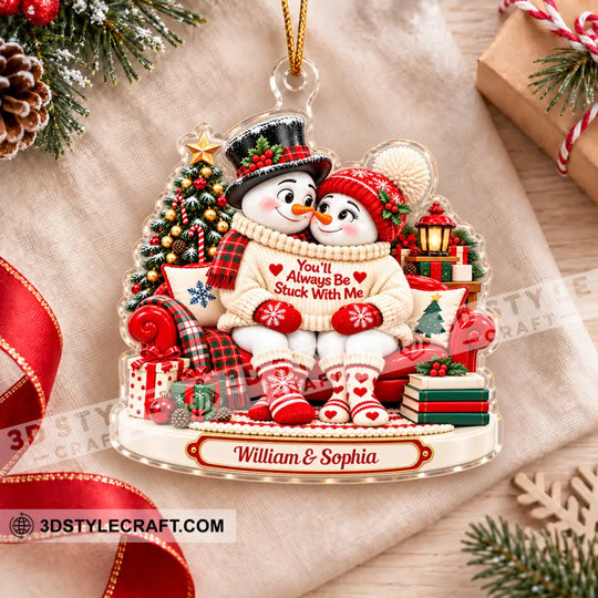 You'll Always Be Stuck With Me Home Decor, Christmas Ornament, Personalized Ornament style option 4